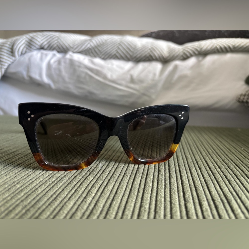 Celine Black and Tortoise Sunglasses